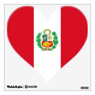 Wall Decals with flag of Peru