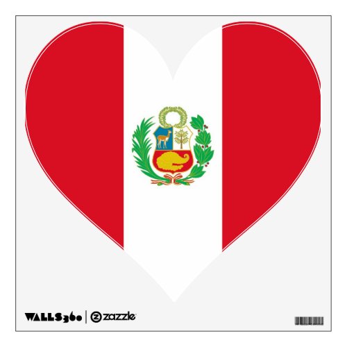 Wall Decals with flag of Peru