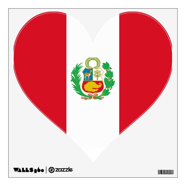 Wall Decals with flag of Peru (Front)