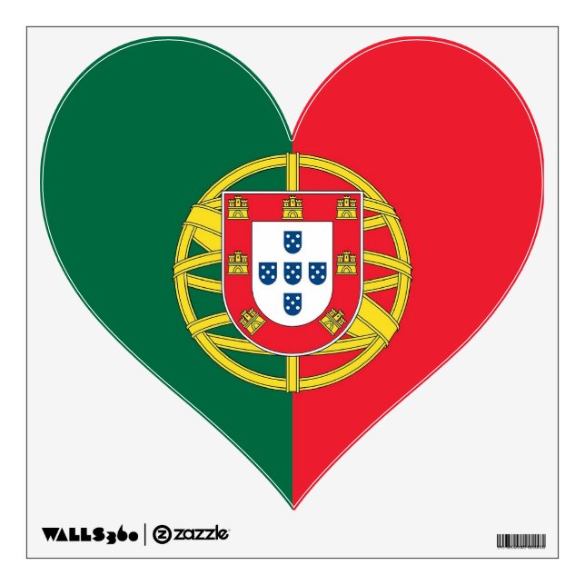 Wall Decals with flag of Portugal (Front)