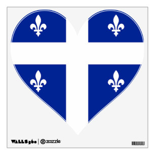Wall Decals with flag of Quebec, Canada
