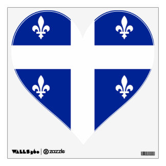 Wall Decals with flag of Quebec, Canada