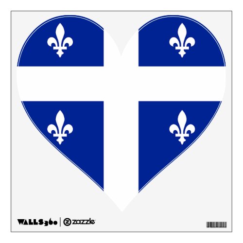 Wall Decals with flag of Quebec Canada