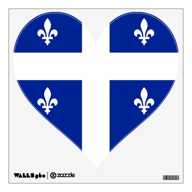 Wall Decals with flag of Quebec, Canada (Front)