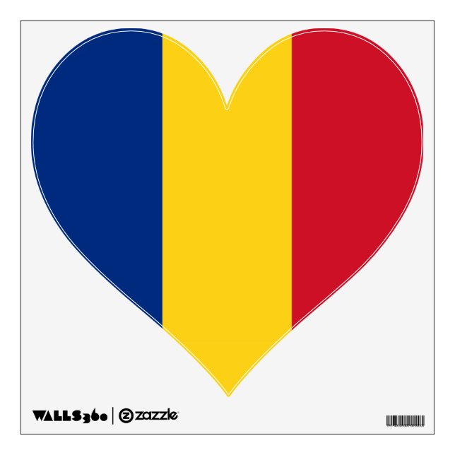 Wall Decals with flag of Romania (Front)