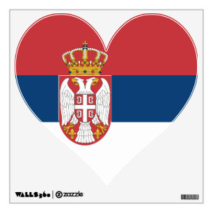 Wall Decals with flag of Serbia