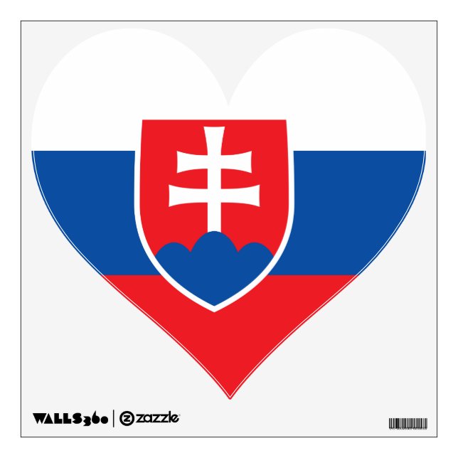 Wall Decals with flag of Slovakia (Front)