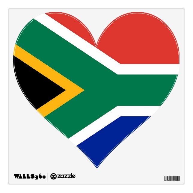 Wall Decals with flag of South Africa (Front)
