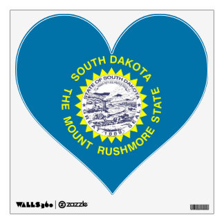 Wall Decals with flag of South Dakota, U.S.A.