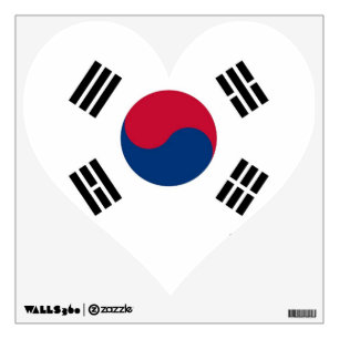 Wall Decals with flag of South Korea