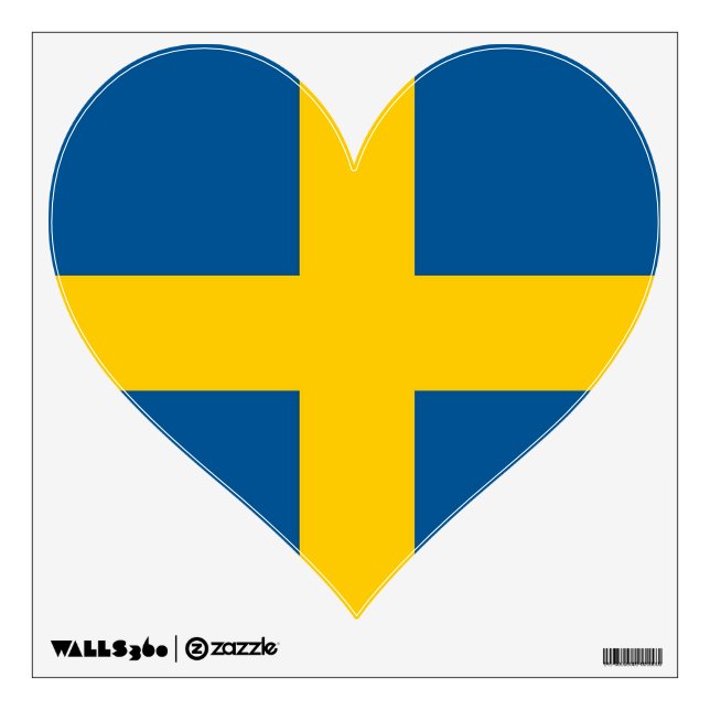 Wall Decals with flag of Sweden (Front)