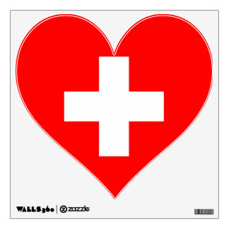 Wall Decals with flag of Switzerland