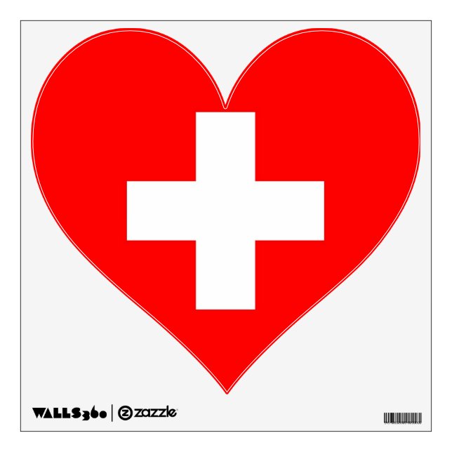 Wall Decals with flag of Switzerland (Front)