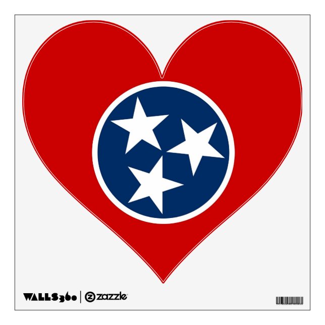 Wall Decals with flag of Tennessee, U.S.A. (Front)