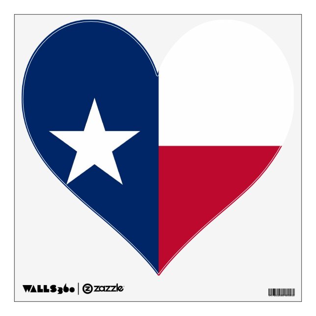 Wall Decals with flag of Texas, U.S.A. (Front)