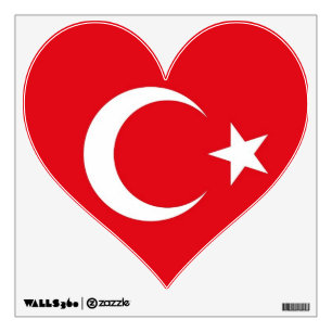 Wall Decals with flag of Turkey