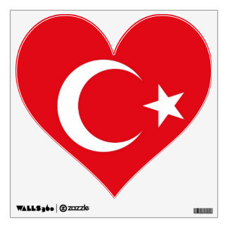 Wall Decals with flag of Turkey