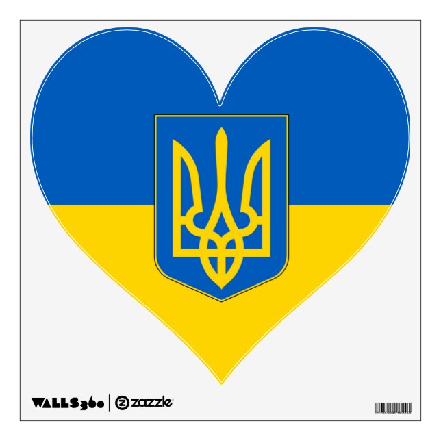 Wall Decals with flag of Ukraine (Front)