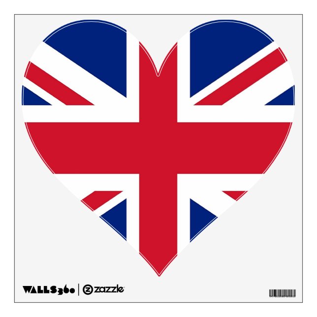 Wall Decals with flag of United Kingdom (Front)