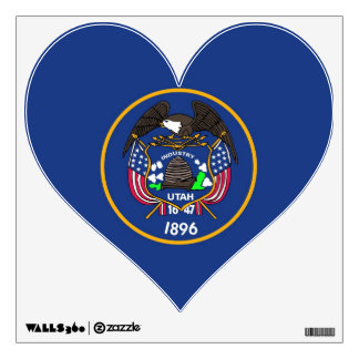 Wall Decals with flag of Utah, U.S.A.