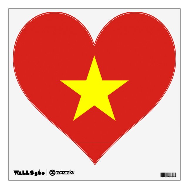 Wall Decals with flag of Vietnam (Front)