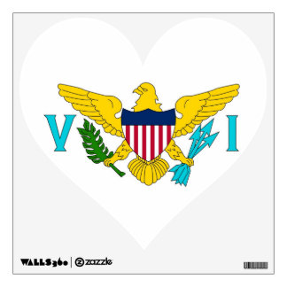 Wall Decals with flag of Virgin Islands, U.S.A.