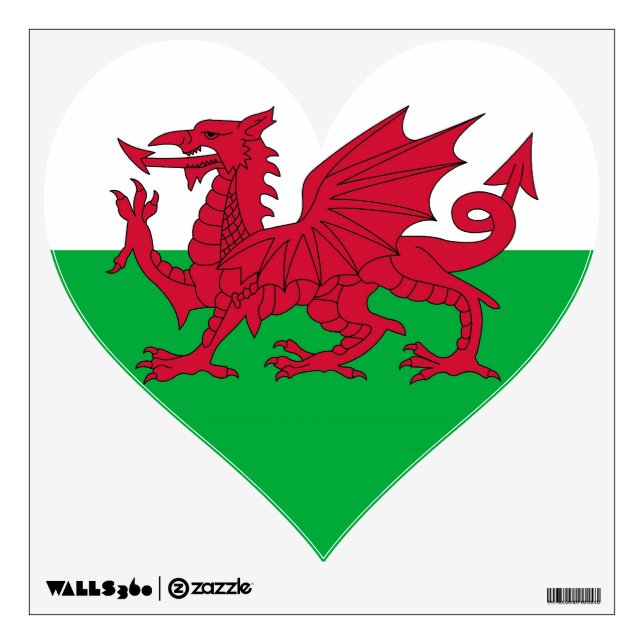 Wall Decals with flag of Wales (Front)
