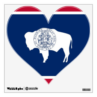 Wall Decals with flag of Wyoming, U.S.A.