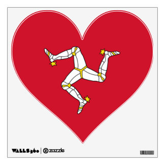 Wall Decals with Isle of Man flag, United Kingdom