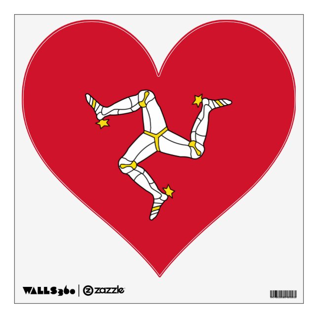 Wall Decals with Isle of Man flag, United Kingdom (Front)