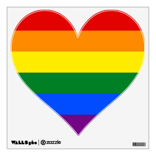Wall Decals with Rainbow LGBT Pride Flag