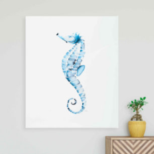 Wall Decor Metal Art Seahorses Beach