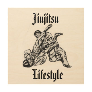 Wall decoration with Jiujitsu Lifestyle logo