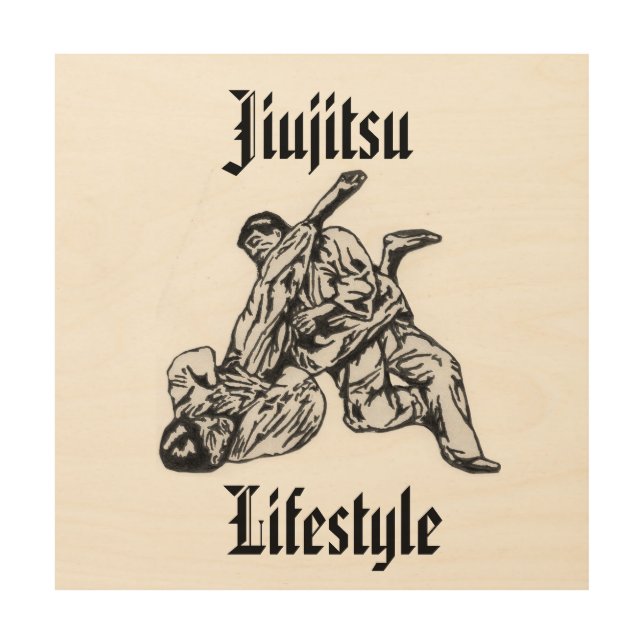 Wall decoration with Jiujitsu Lifestyle logo (Front)