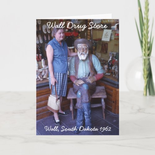 Wall Drug Store South Dakota 1962 Greeting Card