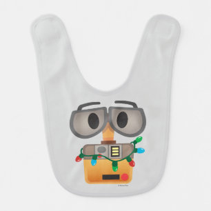 WALL-E Christmas Lights Baby Bib