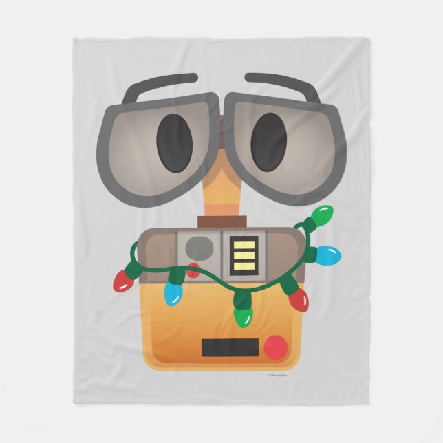 WALL-E Christmas Lights Fleece Blanket (Front)