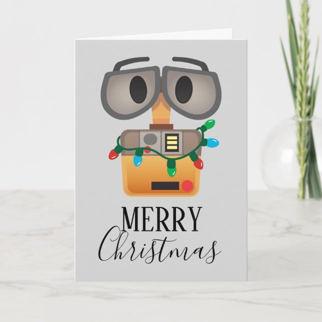WALL-E Christmas Lights Holiday Card (Front)
