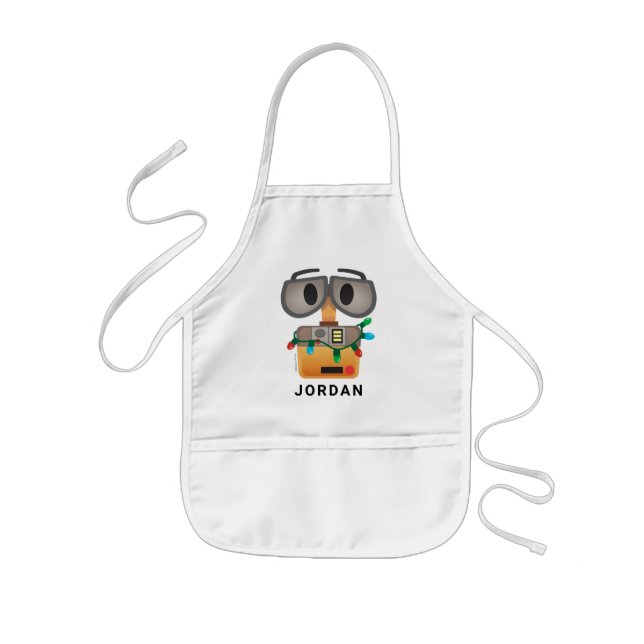 WALL-E Christmas Lights Kids' Apron (Front)