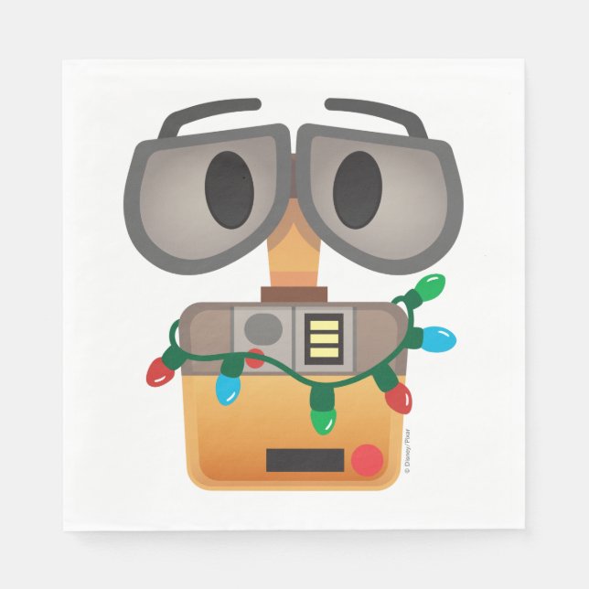 WALL-E Christmas Lights Napkins (Front)