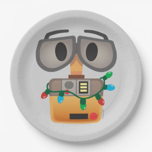 WALL-E Christmas Lights Paper Plates
