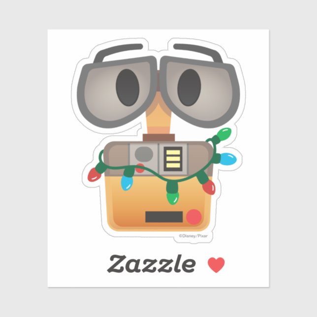 WALL-E Christmas Lights Sticker (Sheet)