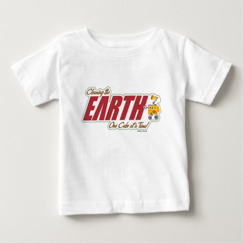 WALL_E cleaning the EARTH one cube at a time Baby T_Shirt