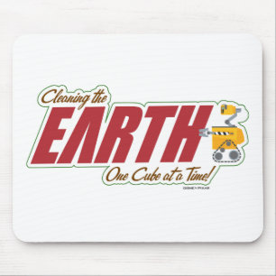 WALL-E "cleaning the EARTH one cube at a time" Mouse Pad