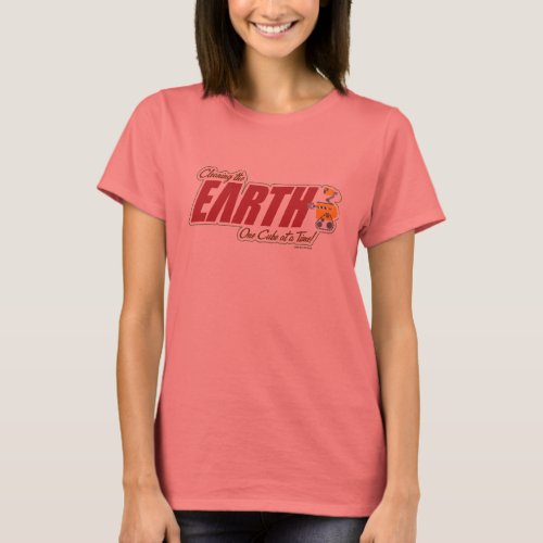 WALL_E cleaning the EARTH one cube at a time T_Shirt