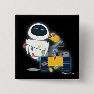 WALL-E & EVE Christmas Button