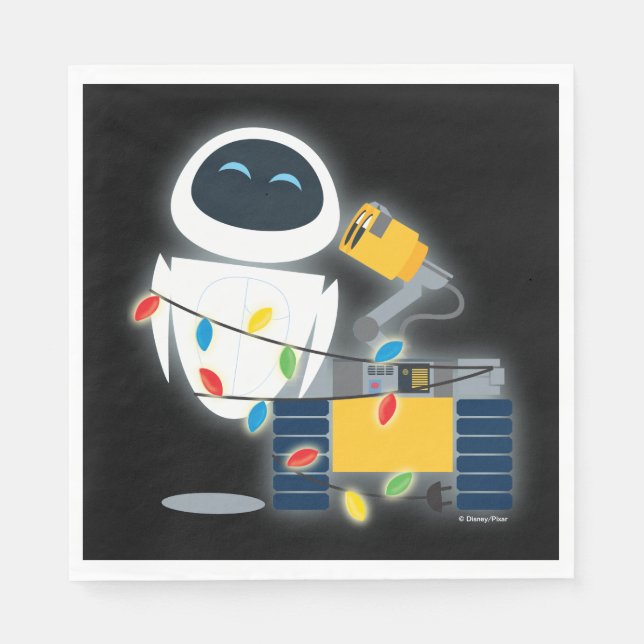 WALL-E & EVE Christmas Napkins (Front)
