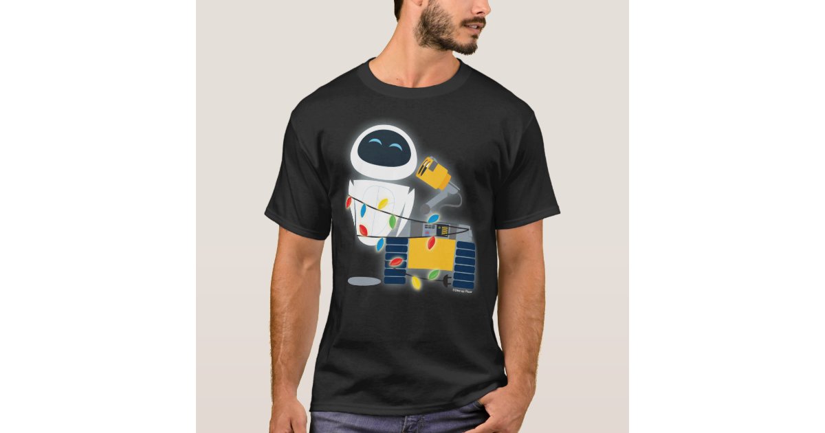 WALL-E & EVE Christmas T-Shirt | Zazzle.com