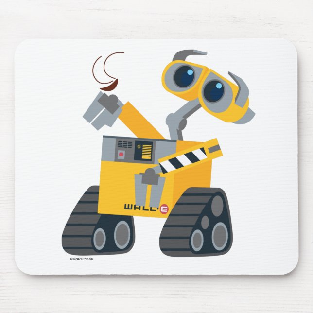 WALL-E Picking Up A Treasure Mouse Pad (Front)