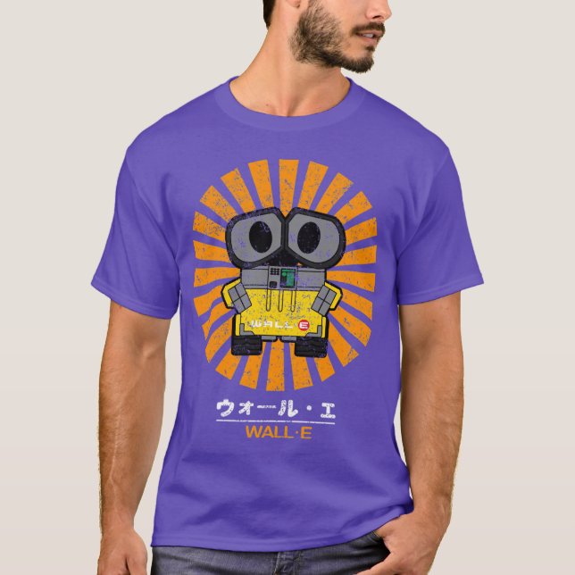Wall E Retro Japanese family retro T-Shirt (Front)
